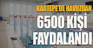 KARTEPE’DE HAVUZDAN 6500 KİŞİ FAYDALANDI
