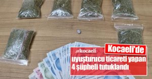 Kocaeli'de uyuşturucu ticareti yapan 4 şüpheli tutuklandı