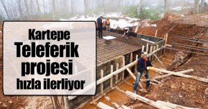 Kartepe Teleferik projesi hızla ilerliyor