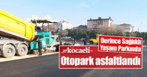 Derince Sağlıklı Yaşam Parkında otopark asfaltlandı