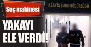 Suç makinesi yakayı ele verdi