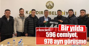  Bir yılda 596 cemiyet, 978 ayrı görüşme