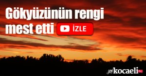 İzmit Körfezi ile birleşen gökyüzünün rengi mest etti