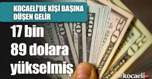 Kocaeli'de kişi başına düşen gelir 17 bin 89 dolara yükselmiş