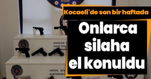 Kocaeli'de son bir haftada onlarca silaha el konuldu