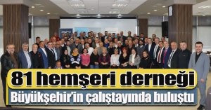 81 hemşeri derneği Büyükşehir’in çalıştayında buluştu