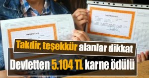 Devletten 5.104 TL'ye kadar karne ödülü