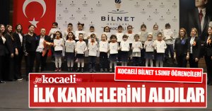 KOCAELİ BİLNET 1.SINIF ÖĞRENCİLERİ İLK KARNELERİNİ ALDILAR