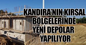 KANDIRA’NIN KIRSAL BÖLGELERİNDE YENİ DEPOLAR YAPILIYOR