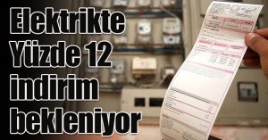 Elektrikte yüzde 12 indirim bekleniyor