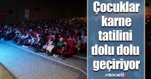Çocuklar karne tatilini dolu dolu geçiriyor