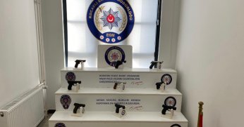 Kocaeli'de 34 silah ele geçirildi