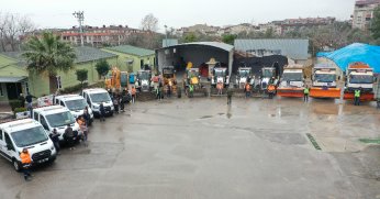 Darıca'da ekipler karla mücadeleye hazır