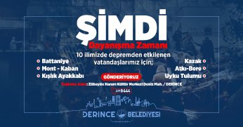 Derince’de Deprem Bölgesi İçin Seferberlik