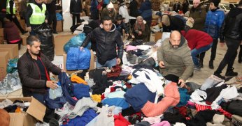 Kocaeli deprem bölgesi için tek yürek oldu