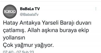 Barajı'nın patladığı yalanını üretenler hakkında soruşturma başlatıldı