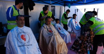 Kocaelili berberler ve kuaförler deprem bölgesinde