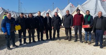 Erzurumlular deprem bölgesinde