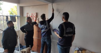 Başiskele Belediyesi Teknik Ekibinden Hasar Tespit Çalışması 