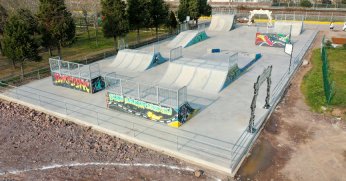 Körfezli gençlerin heyecanla beklediği  kaykay pisti tamamlandı