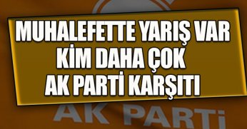 MUHALEFETTE KİM DAHA ÇOK AK PARTİ KARŞITI YARIŞI VAR