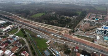 Alikahya Stadyum yolu süratle devam ediyor