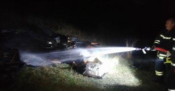 Ormanlık alandaki arı kovanları kül oldu