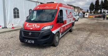 Gezici muayene aracı deprem bölgesine gönderildi