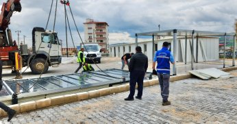 Depremin vurduğu Pazarcık’a  “Kocaeli Çarşısı” inşa ediliyor