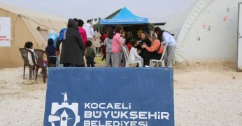 Çadır kentte çocuklar için özel etkinlikler