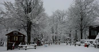 Samanlı Dağları'nın karla kaplı manzarası mest etti
