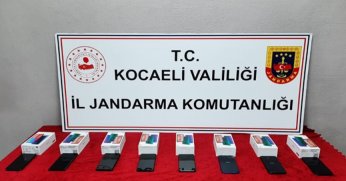 Kocaeli'de 8 adet kaçak telefon ele geçirildi