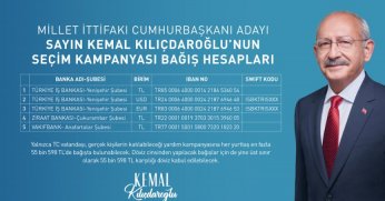 Kılıçdaroğlu’na destek için bağış hesapları açıklandı
