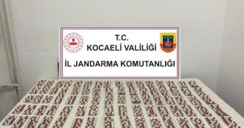 Kocaeli'de bin 115 sentetik ecza hap ele geçirildi