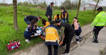 Kamyon kırmızı ışıkta duran araca çarptı: 2 yaralı