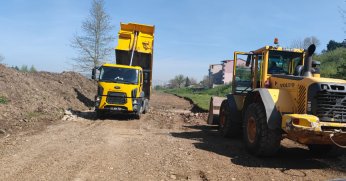 BAŞİSKELE'DE ÜST YAPI ÇALIŞMALARI SÜRATLE DEVAM EDİYOR