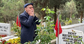 Şehit babasının en hüzünlü ziyareti: 