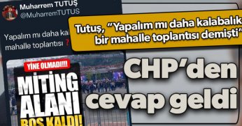 CHP'DEN TUTUŞ'A CEVAP
