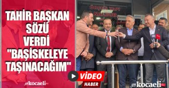 TAHİR BAŞKAN SÖZÜ VERDİ 