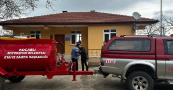 Karamürsel Tahtalı Mahallesine yangın söndürme tankeri