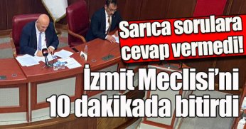 Sarıca sorulara cevap vermedi