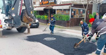 Körfez’de bozulan yollara anında müdahale