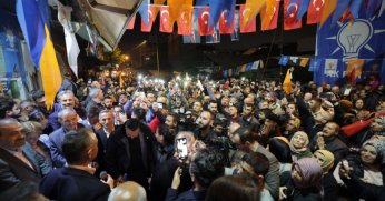 Yenidoğan ve Serdar’da AK Parti coşkusu