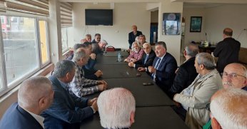 Veysel Tipioğlu emekli polislerle bir araya geldi