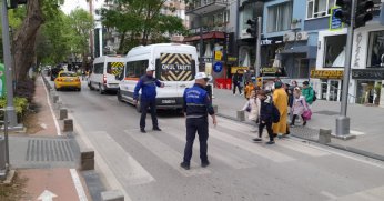 Zabıtadan okul önlerinde trafik haftası etkinliği