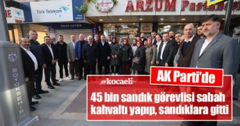AK Parti’de 45 bin sandık görevlisi sabah kahvaltı yapıp, sandıklara gitti