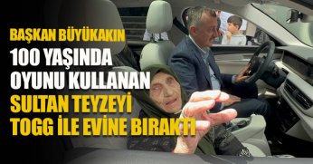 Büyükakın TOGG ile evine bıraktı