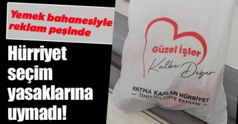Yemek bahanesiyle reklam peşinde