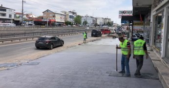 Körfez Caddelerinde hummalı çalışma