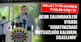 MİLLET İTTİFAKINDA YÜZLER DÜŞTÜ! ACUR SALONDAKİLERİ UYARDI “SURATINIZDAKİ MUTSUZLUĞU KALDIRIN, SİLKELENİN”